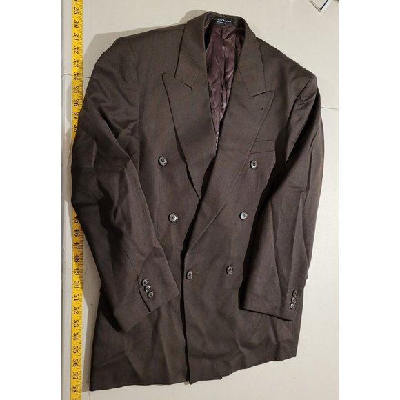 Gianfranco Ruffini Italy 40S Men's Sport Coat 100% Wool Dark Brown B-501 - Picture 1 of 11